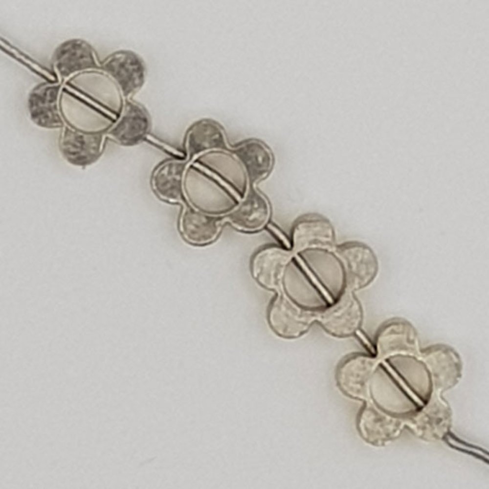 Flower Charm Metal N°033 Sølv