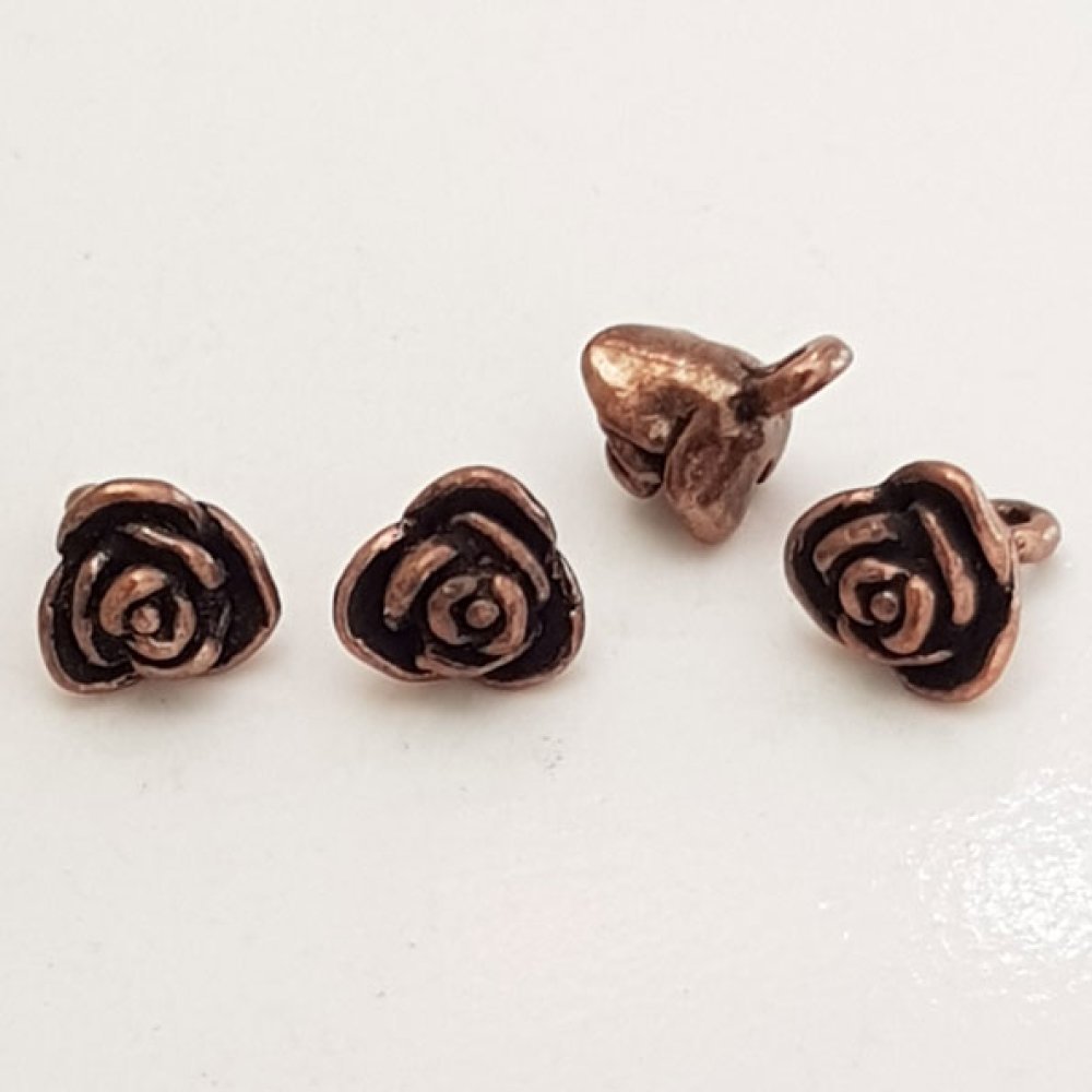 Flower Charm Metal N°036 Kobber