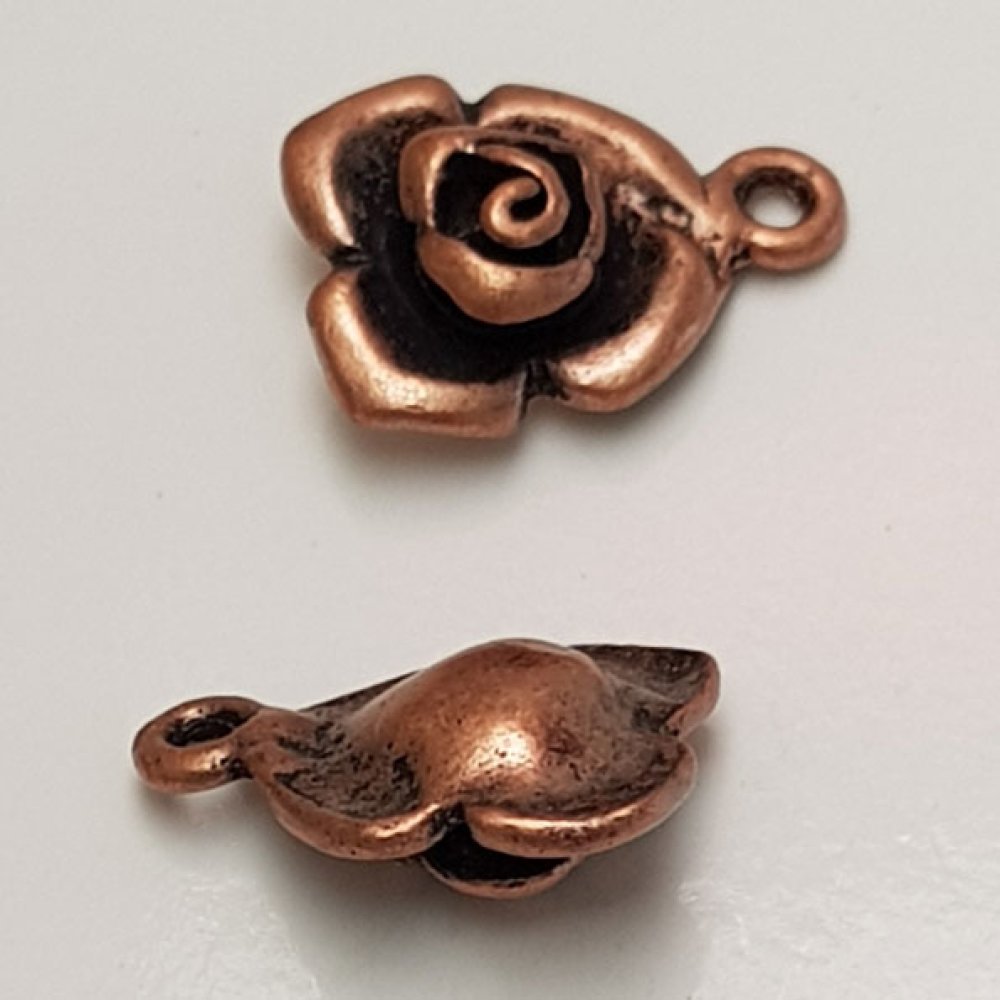Flower Charm Metal N°045 Kobber