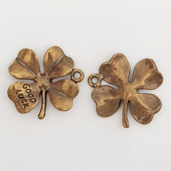 Flower Charm Metal N&deg;048 Bronse