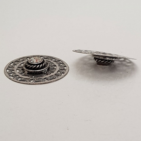 Flower Charm Metal N&deg;060 S&oslash;lv