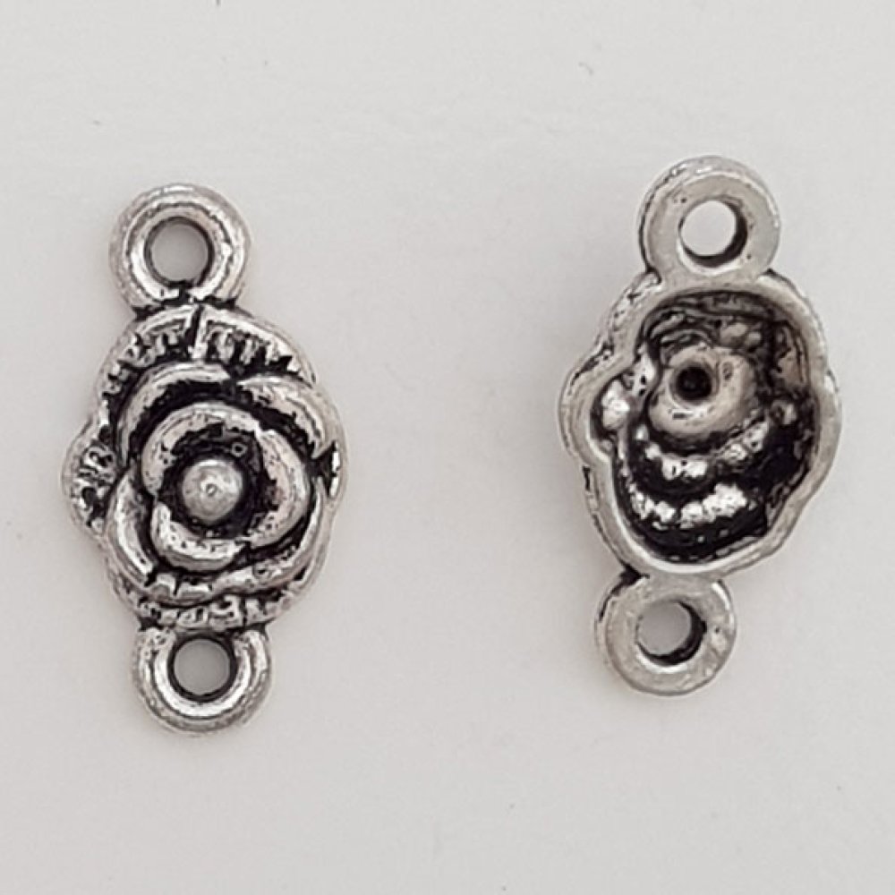 Flower Charm Metal N°069 Sølv