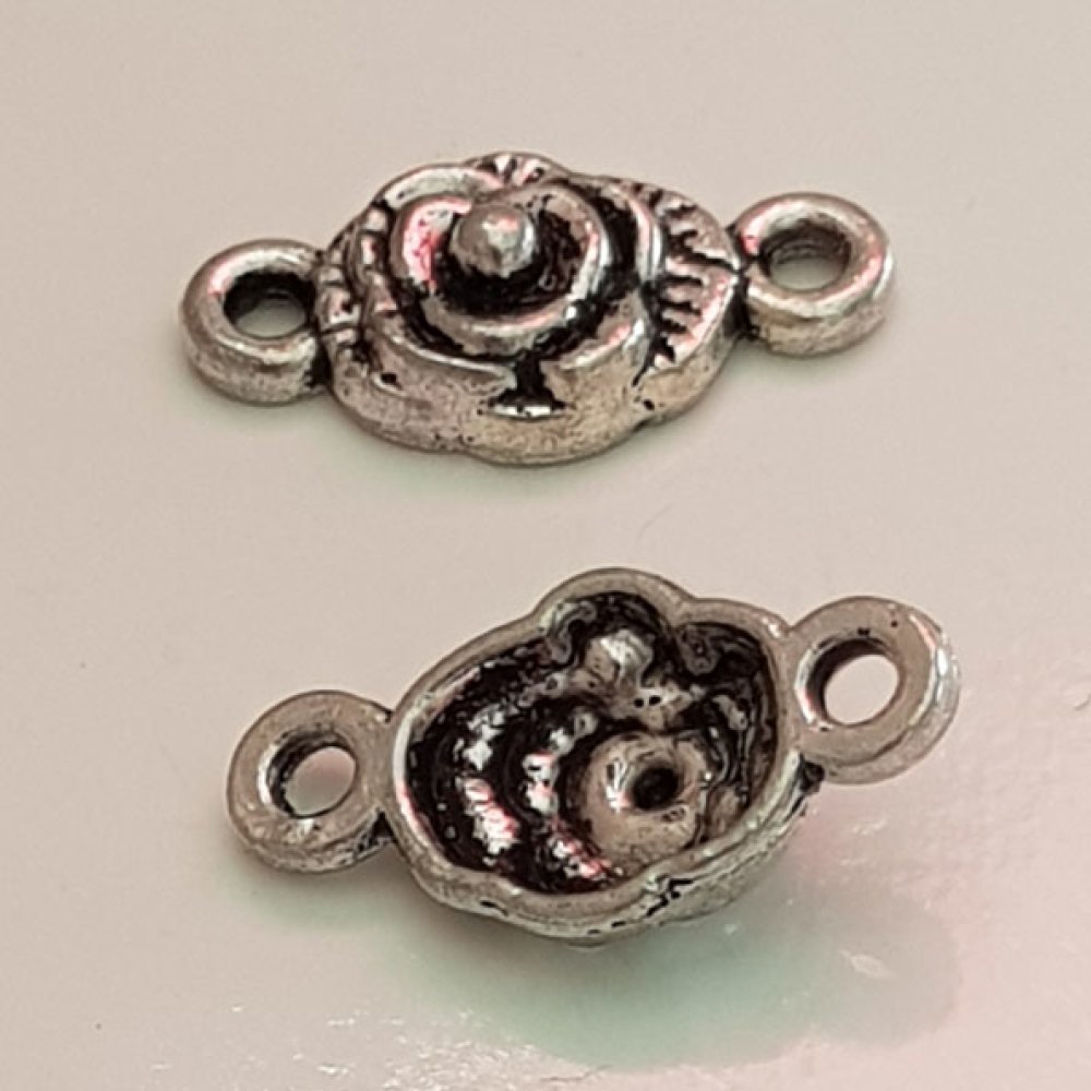 Flower Charm Metal N°069 Sølv