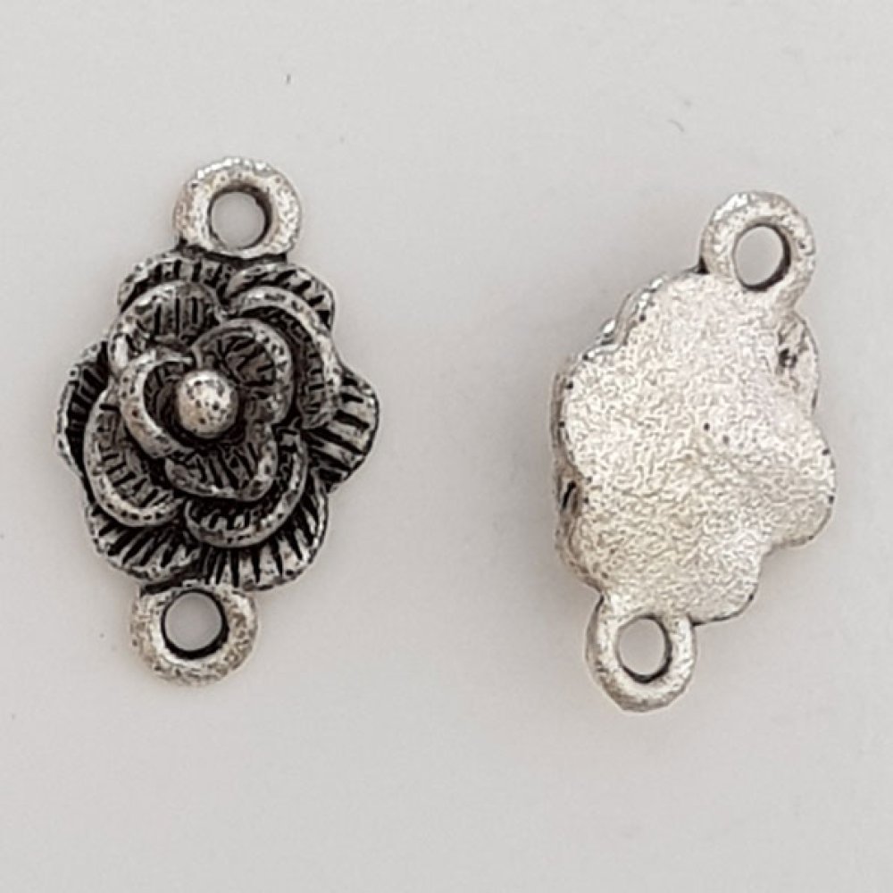 Flower Charm Metal N°070 Sølv