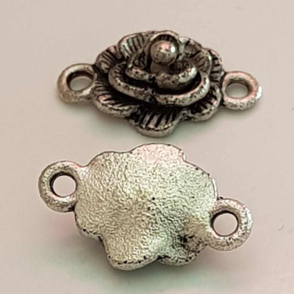 Flower Charm Metal N°070 Sølv