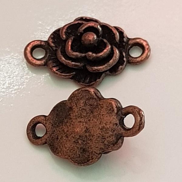 Flower Charm Metal N&deg;070 Bronse
