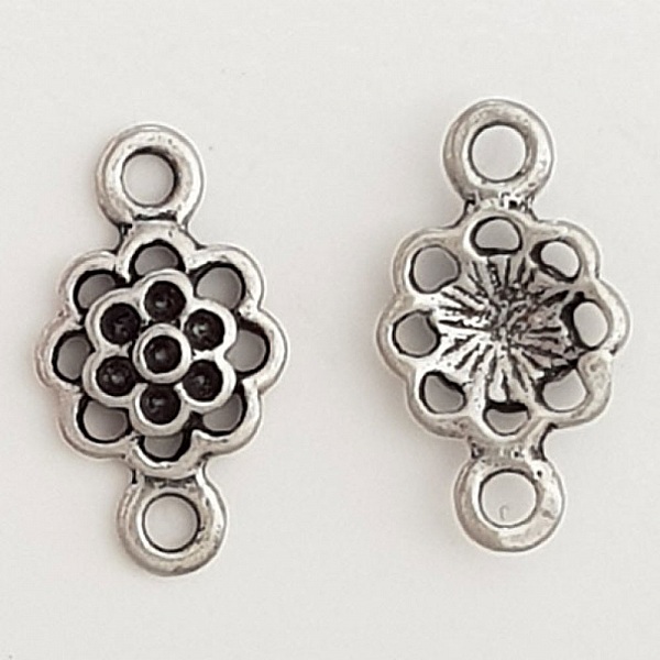 Flower Charm Metal N&deg;086 S&oslash;lv