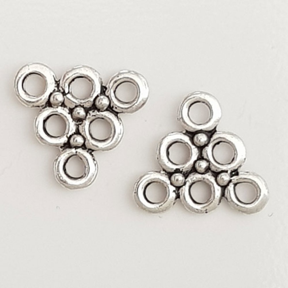 Flower Charm Metal N°088 Sølv