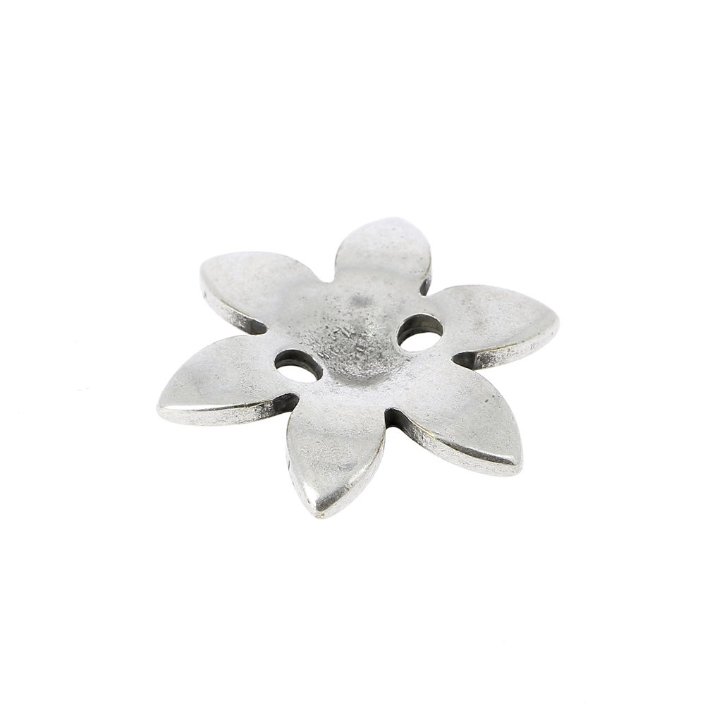 Flower Charm Metal N°090 Sølv Zamak