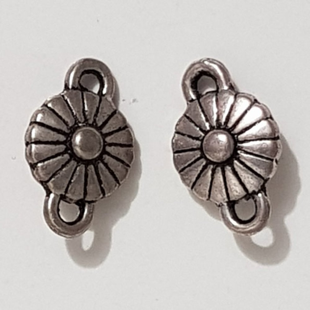 Flower Charm Metal N°093 Sølv