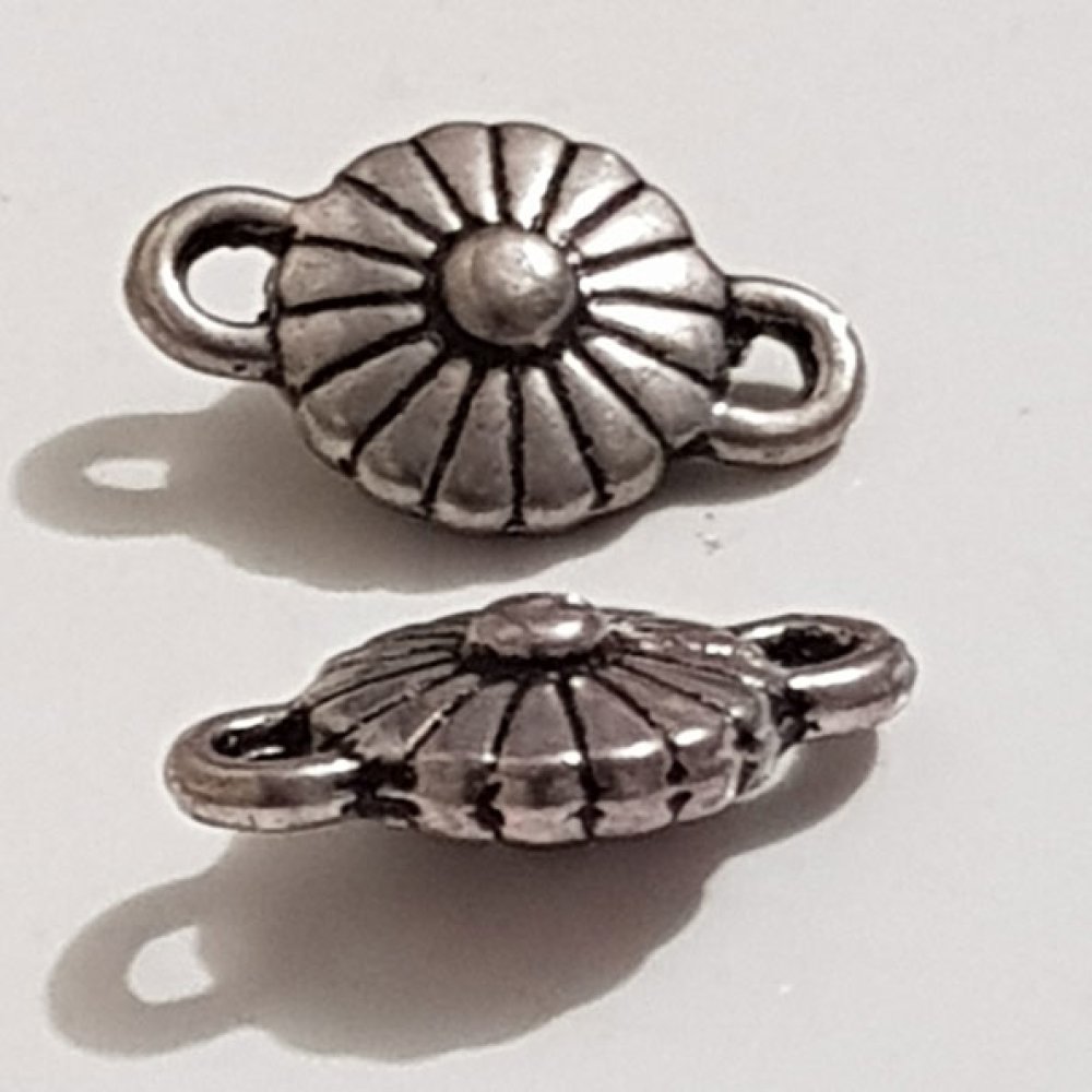 Flower Charm Metal N°093 Sølv