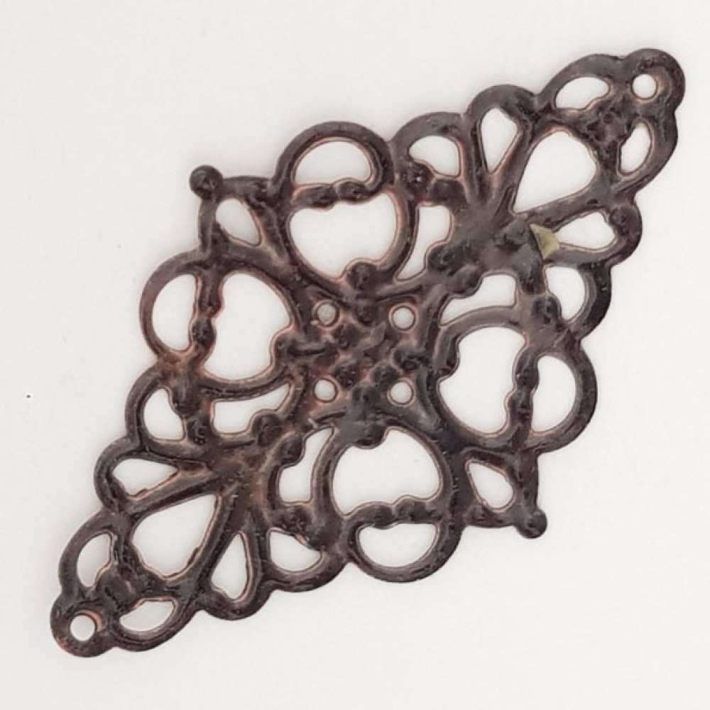 Flower Charm Metal N°096 Kobbergravering