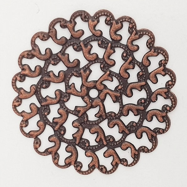 Flower Charm Metal N&deg;102 Kobbergravering