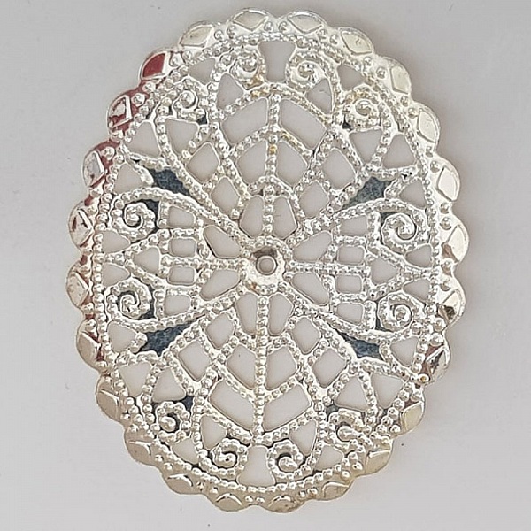 Flower Charm Metal N&deg;103 S&oslash;lvgravering