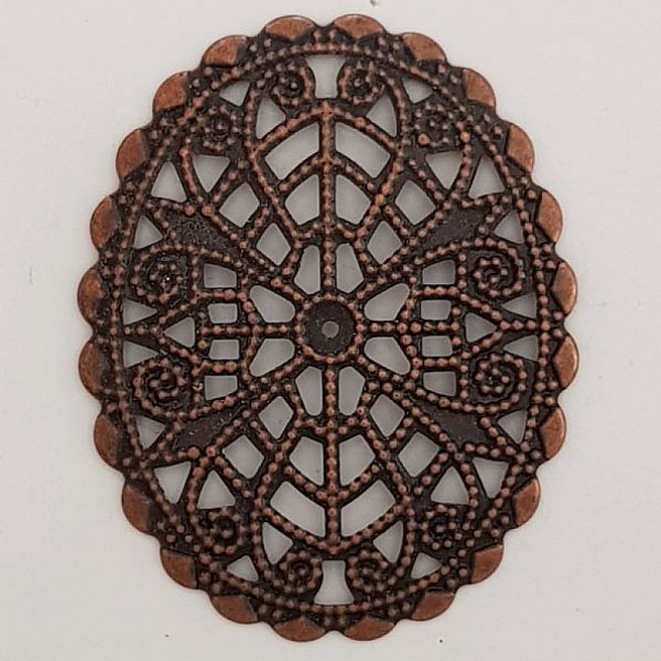 Flower Charm Metal N&deg;103 Kobbergravering