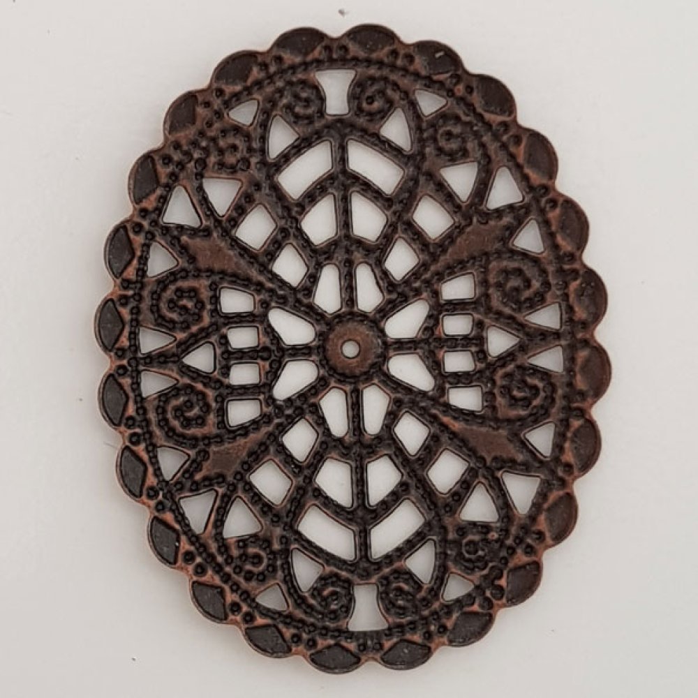 Flower Charm Metal N°103 Kobbergravering
