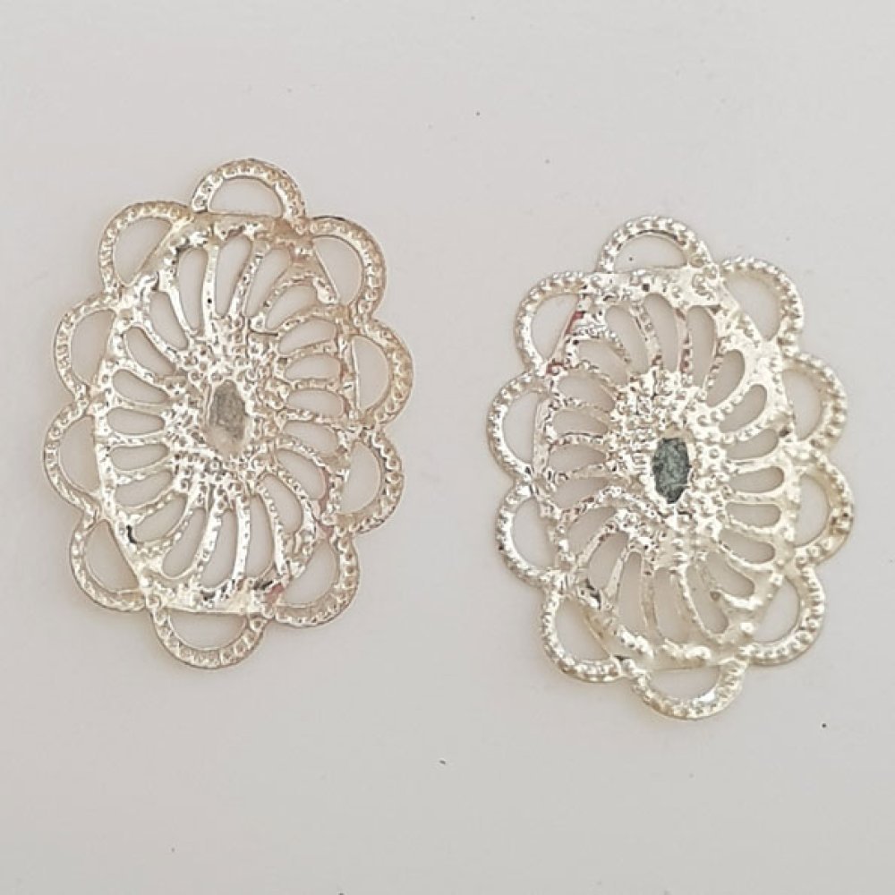 Flower Charm Metal N°107 Sølvgravering