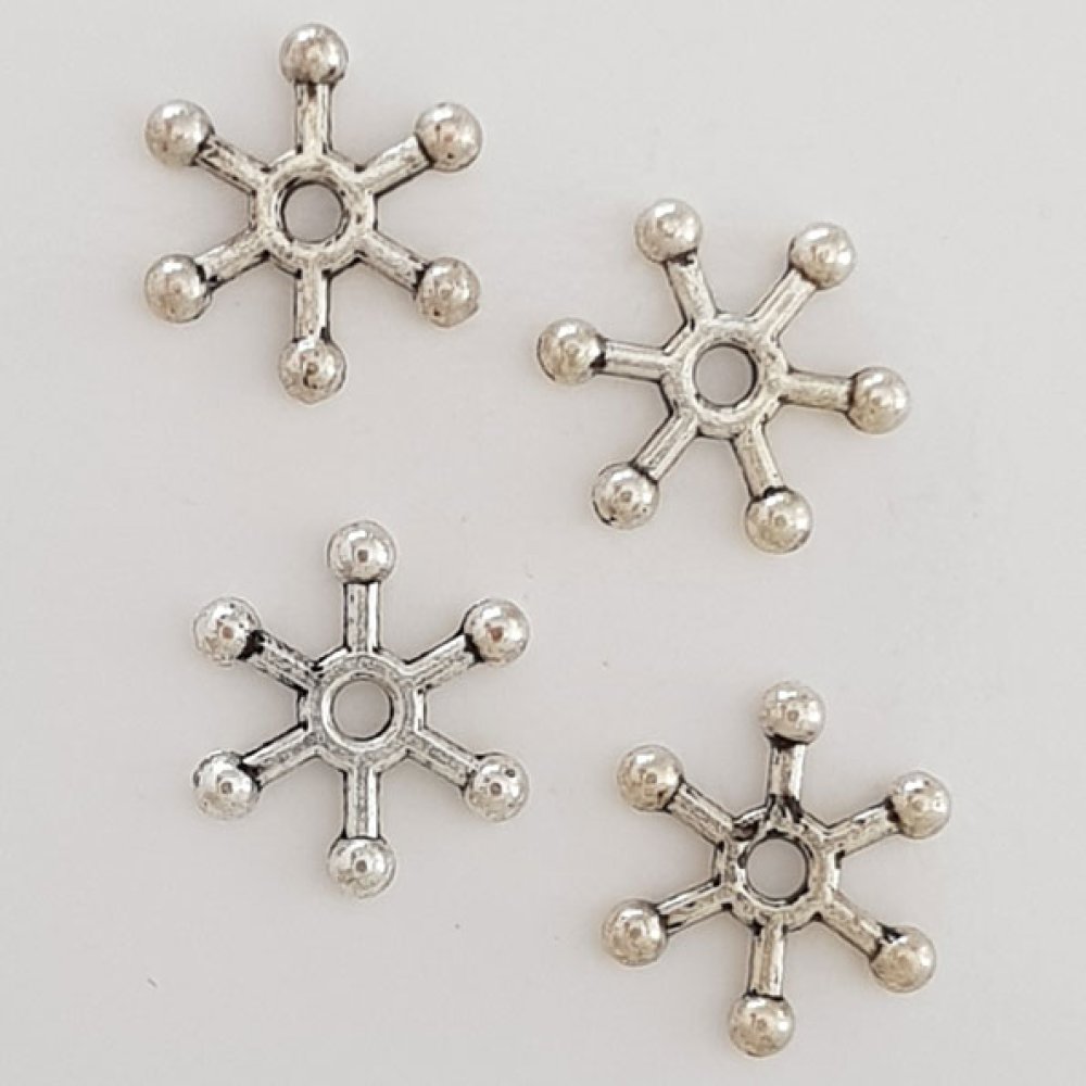 Flower Charm Metal N°109 Sølv