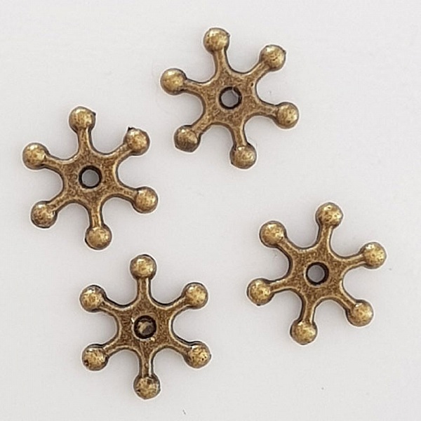 Flower Charm Metal N&deg;109 Bronse