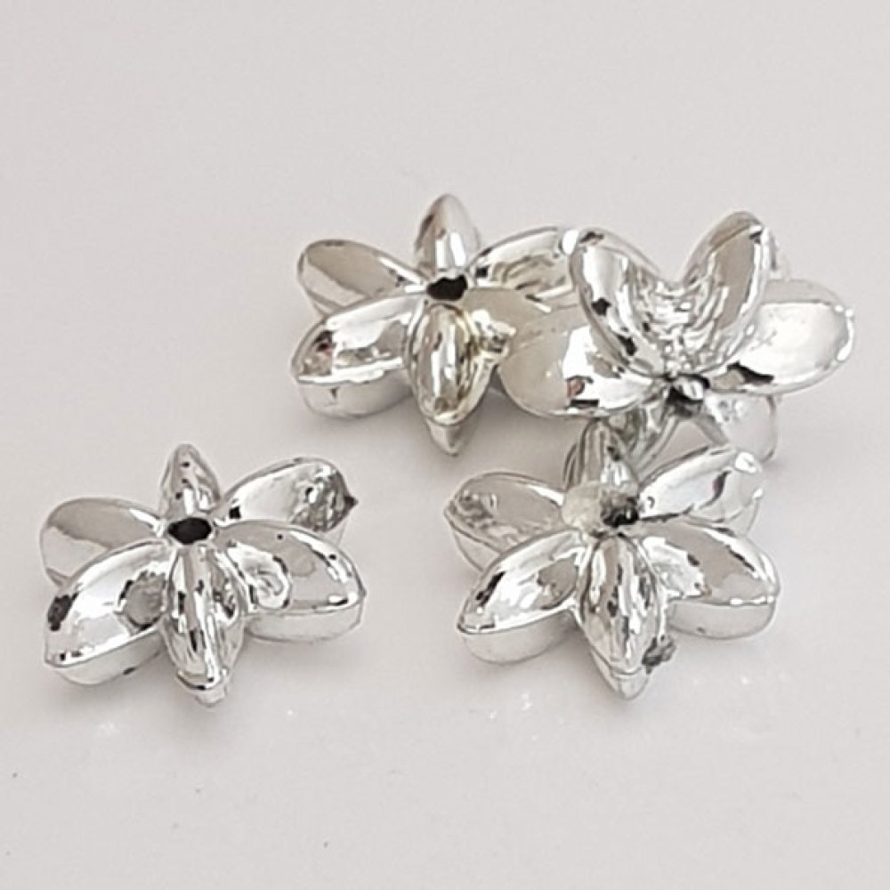 Flower Charm Metal N°110 Sølv