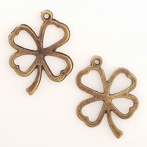 Flower Charm Metal N&deg;117 Bronse