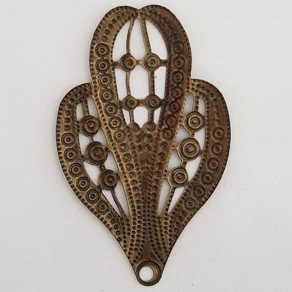 Flower Charm Metal N&deg;118 Bronse