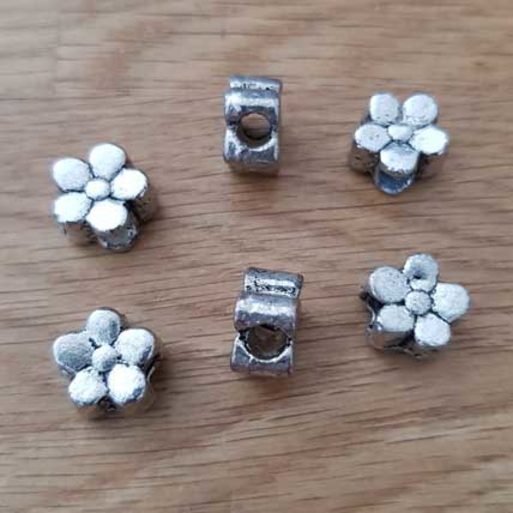 Flower Charm Metal N°034 Sølv