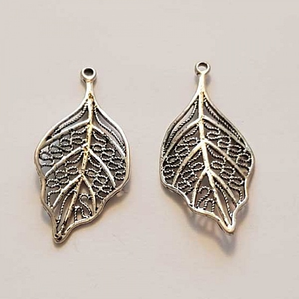 Breloque Fleur M&eacute;tal N&deg;144 Argent