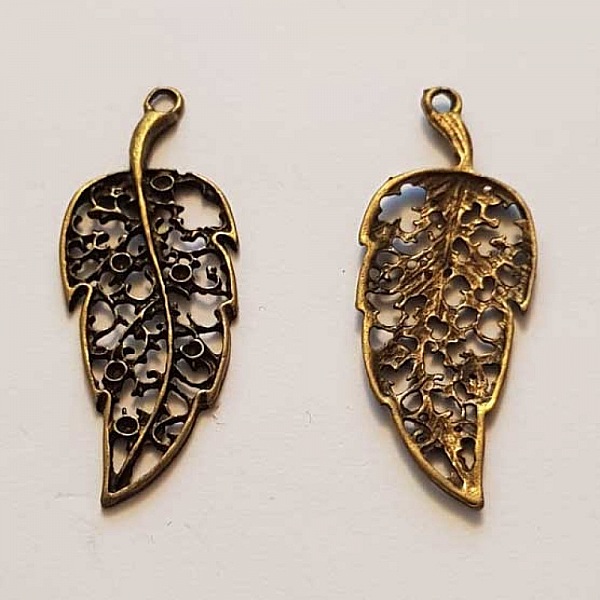 Breloque Fleur M&eacute;tal N&deg;145 Bronze