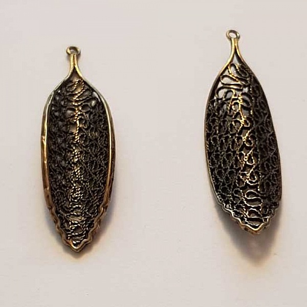 Breloque Fleur M&eacute;tal N&deg;146 Bronze