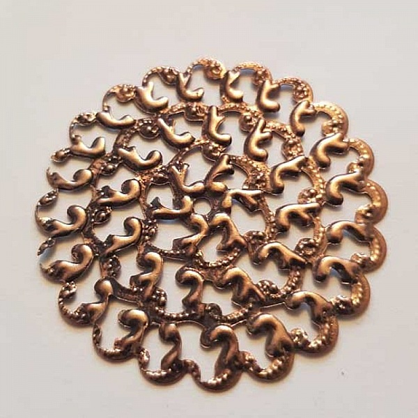 Breloque Fleur M&eacute;tal N&deg;102 Estampe