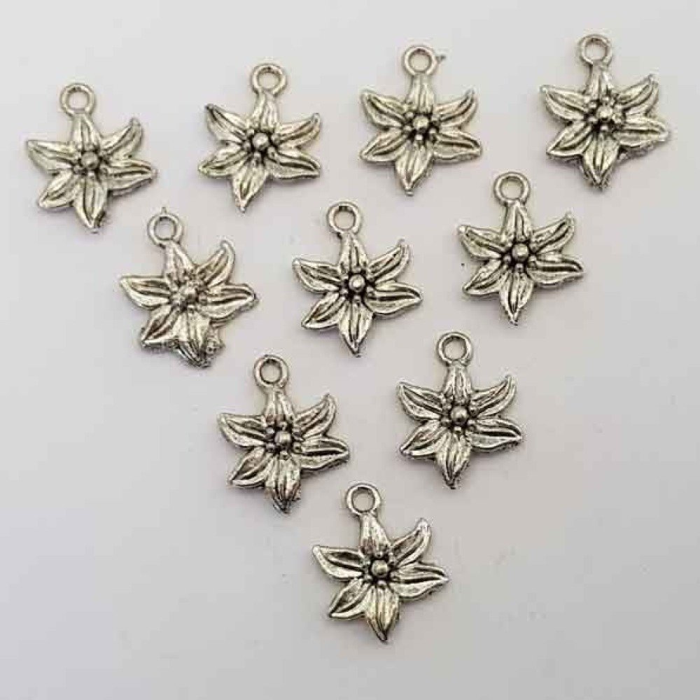 Blomst amulett metall N°001