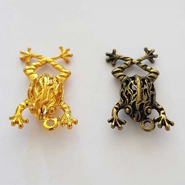 Breloque Grenouille N&deg;09 Lot 2 pi&egrave;ces