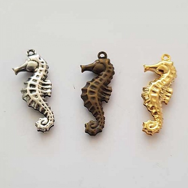 Breloque Hippocampe N&deg;03 Lot 3 pi&egrave;ces