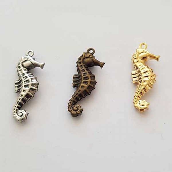 Breloque Hippocampe N&deg;03 Lot 3 pi&egrave;ces