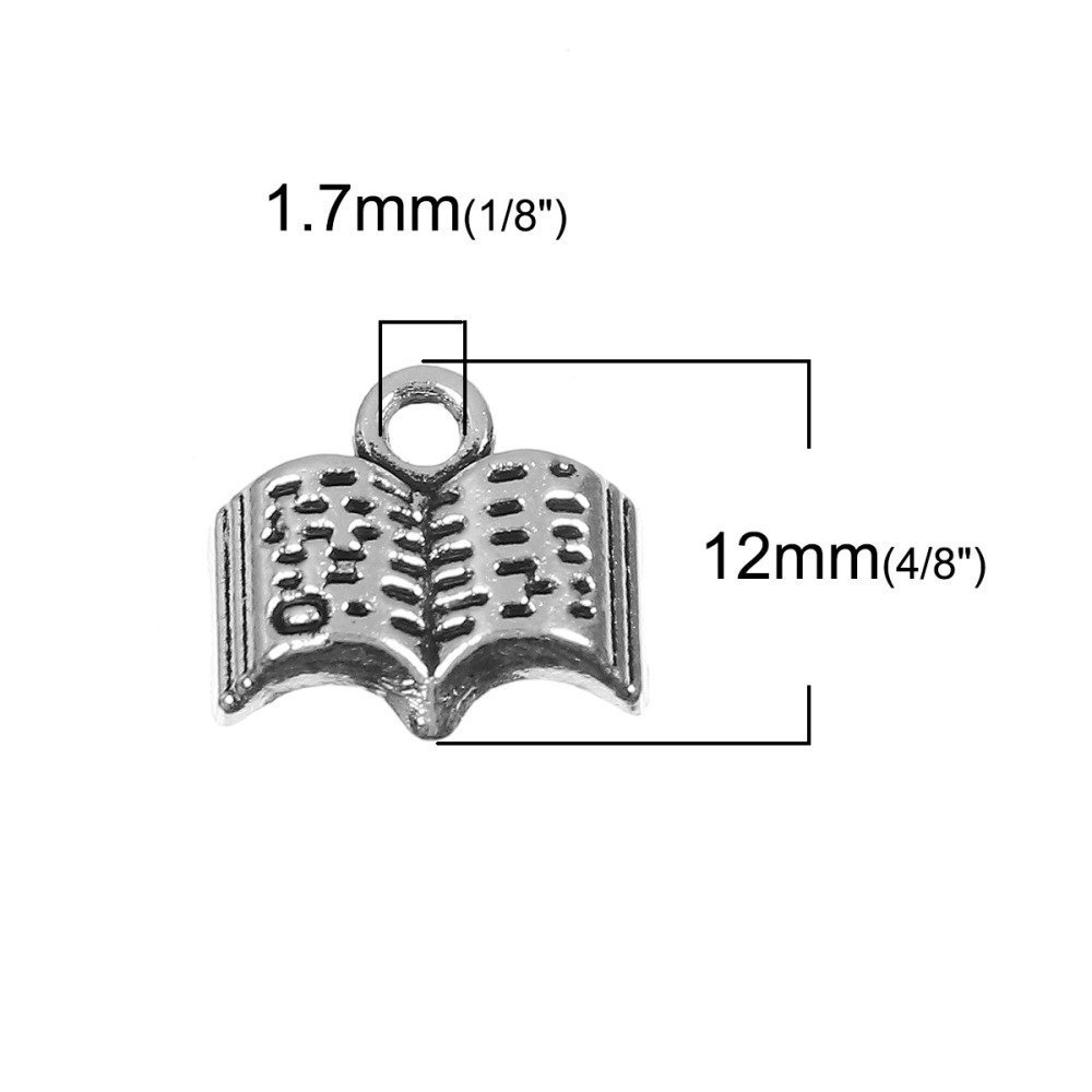 Book Charm x 2