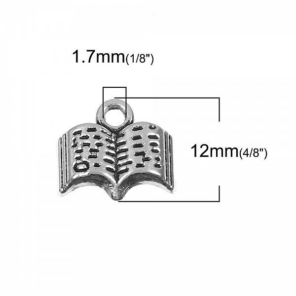 Book Charm x 2