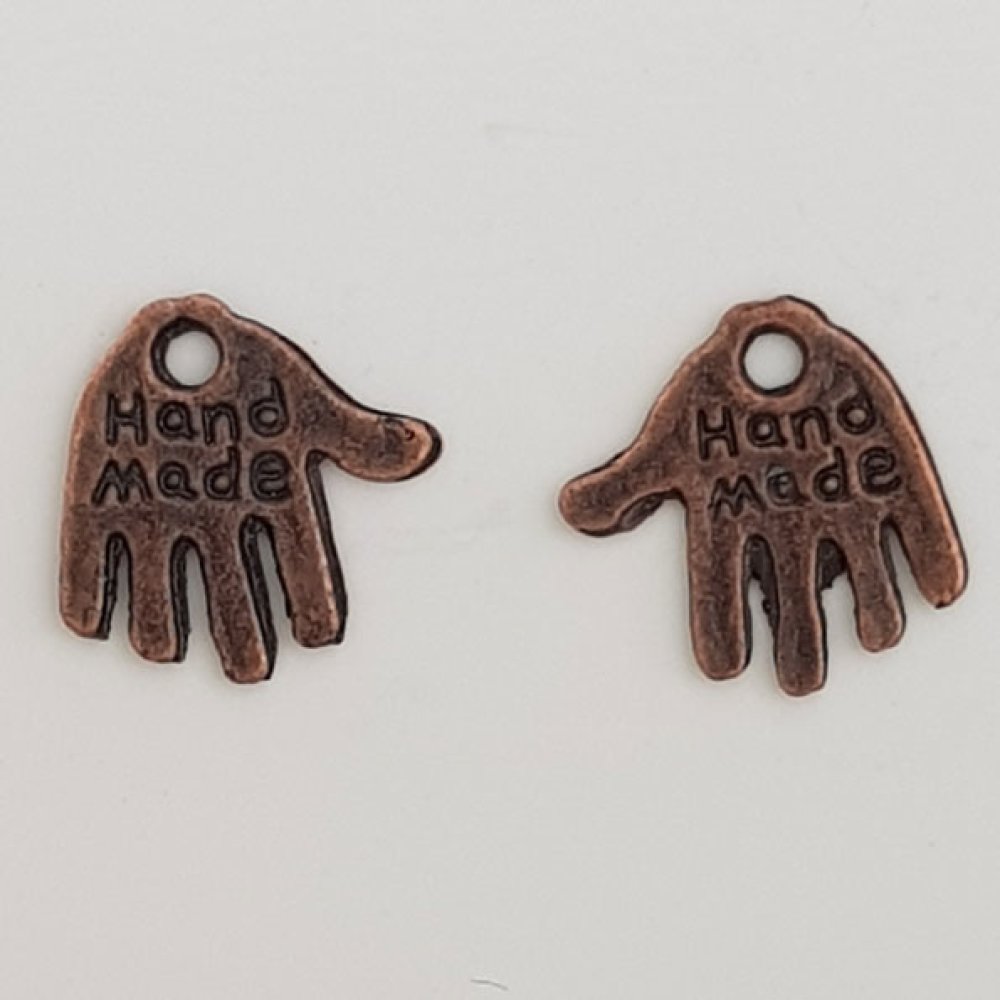 Hånd amulett "MADE HAND" N°01 Kobber