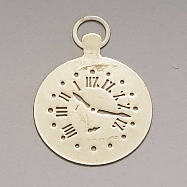 Breloque M&eacute;canisme Horloge N&deg;19 Argent