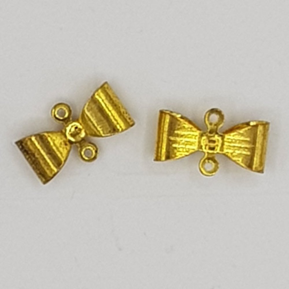 Charm sløyfebånd N°19 Charm sløyfebånd i gullbelagt metall