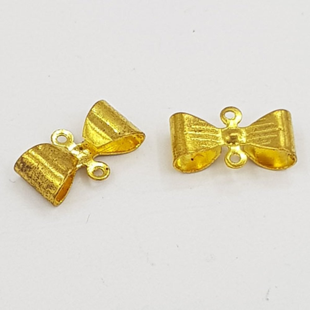 Charm sløyfebånd N°19 Charm sløyfebånd i gullbelagt metall