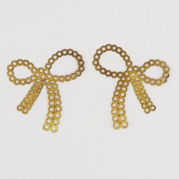 Charm sl&oslash;yfe N&deg;24 Charm sl&oslash;yfeb&aring;nd i gull metall