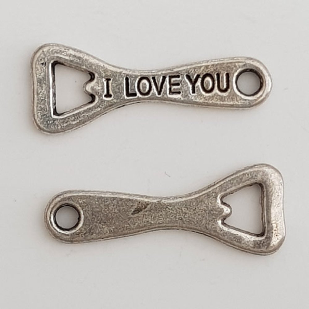 Charm Bottle Opener Bottle Opener Cap nr. 01 Sølv
