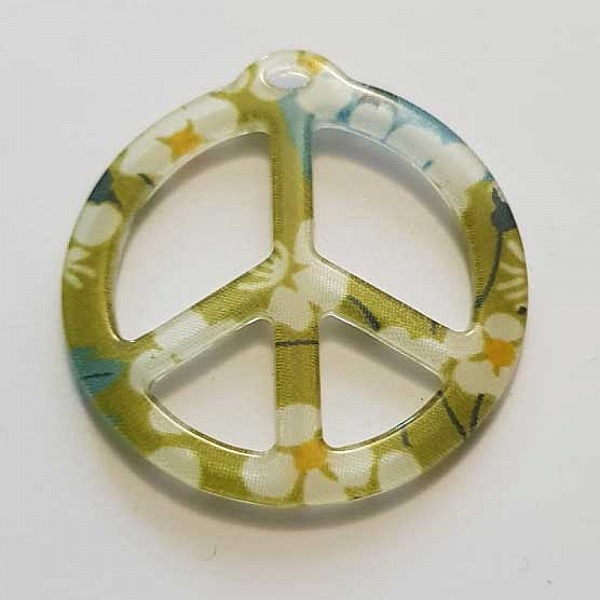 Breloque Peace & Love N&deg;17 Vert