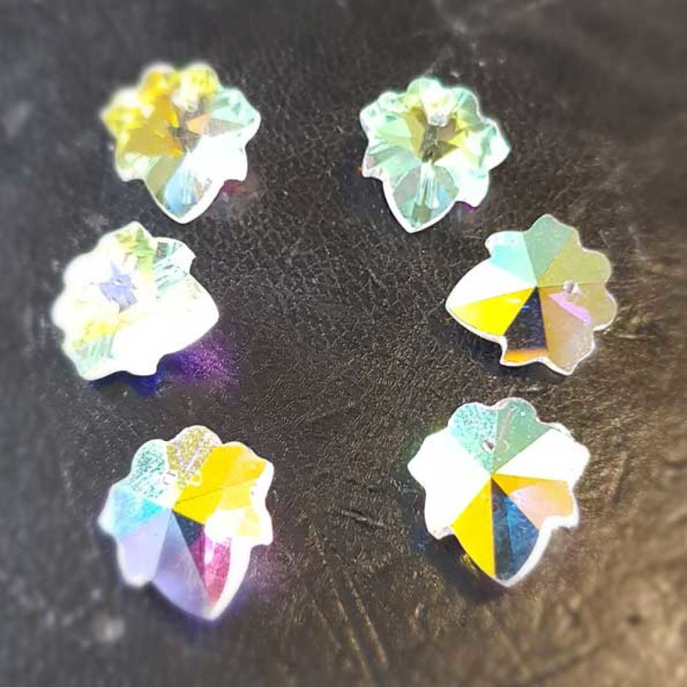 Blomsteranheng i fasettert glass N°03-01