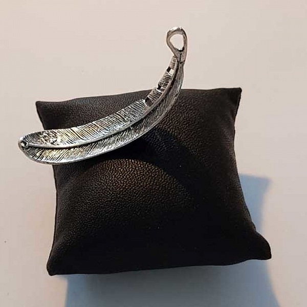 Breloque Plume N&deg;16 Argent