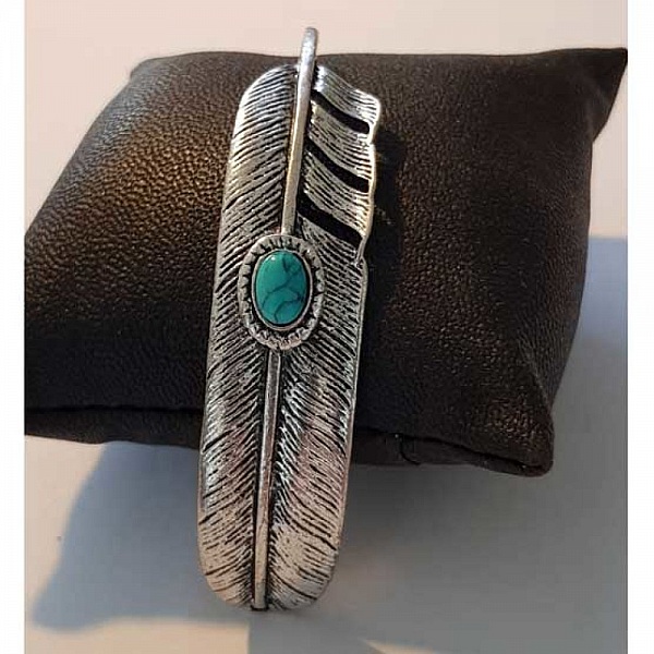 Breloque Plume N&deg;16 Argent