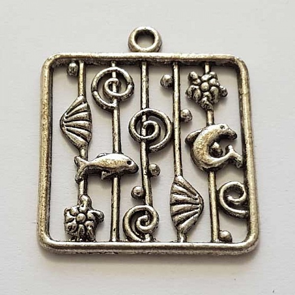 Breloque Poisson N&deg;12 Argent