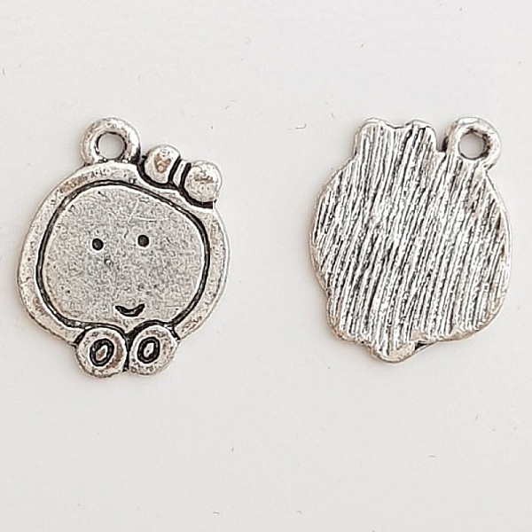 Apple Charm Silver Metal N&deg;04 kj&oslash;kken.