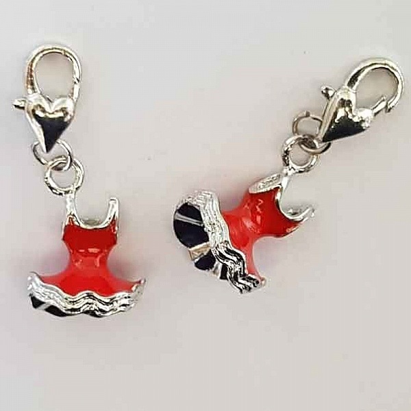 Kjole charm N&deg;01 per 2 stk